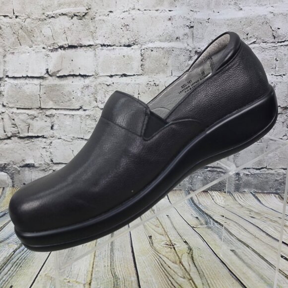 Alegria Keli Nursing Clogs Black Leather Loafers Kel-161 Women’s 39 (US 8/8.5) - Picture 3 of 9